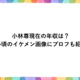 小林尊の現在の年収は？若い頃のイケメン画像にプロフも紹介！
